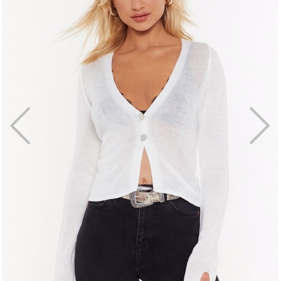 Nasty Gal Tops - Button down cardigan